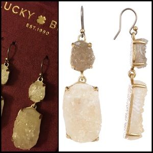 NIB Lucky Brand Druzy Earrings
